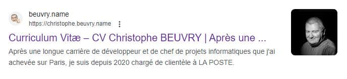 CV Christophe BEUVRY