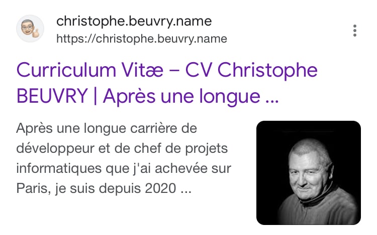 Christophe BEUVRY iPhone Referencement